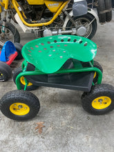 Load image into Gallery viewer, Garden Cart Rolling Workseat with Wheels  Gardening Stool for Planting  360 Deg