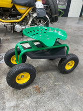 Load image into Gallery viewer, Garden Cart Rolling Workseat with Wheels  Gardening Stool for Planting  360 Deg
