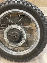 Load image into Gallery viewer, 1980 Yamaha XT500 XT 500 Rear Wheel Tire Rim Hub Assembly 1E6-25311-00-98