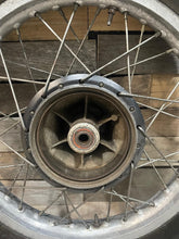 Load image into Gallery viewer, 1980 Yamaha XT500 XT 500 Rear Wheel Tire Rim Hub Assembly 1E6-25311-00-98