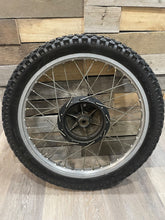 Load image into Gallery viewer, 1980 Yamaha XT500 XT 500 Front Wheel Tire Rim Hub Assembly  1E6-25111-00-98