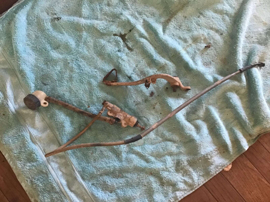1992 Husqvarna WXC 350 Rear Brake Assembly Rear Brake Pedal Reservoir line