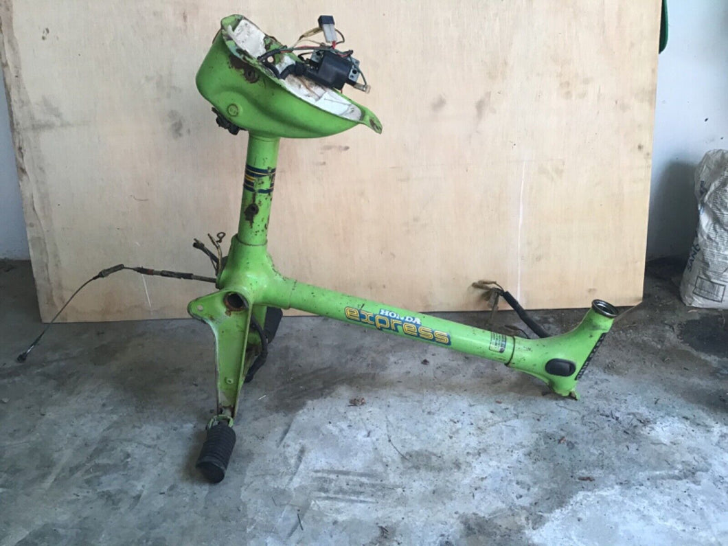 1978 Honda Express Frame with wiring (Green)