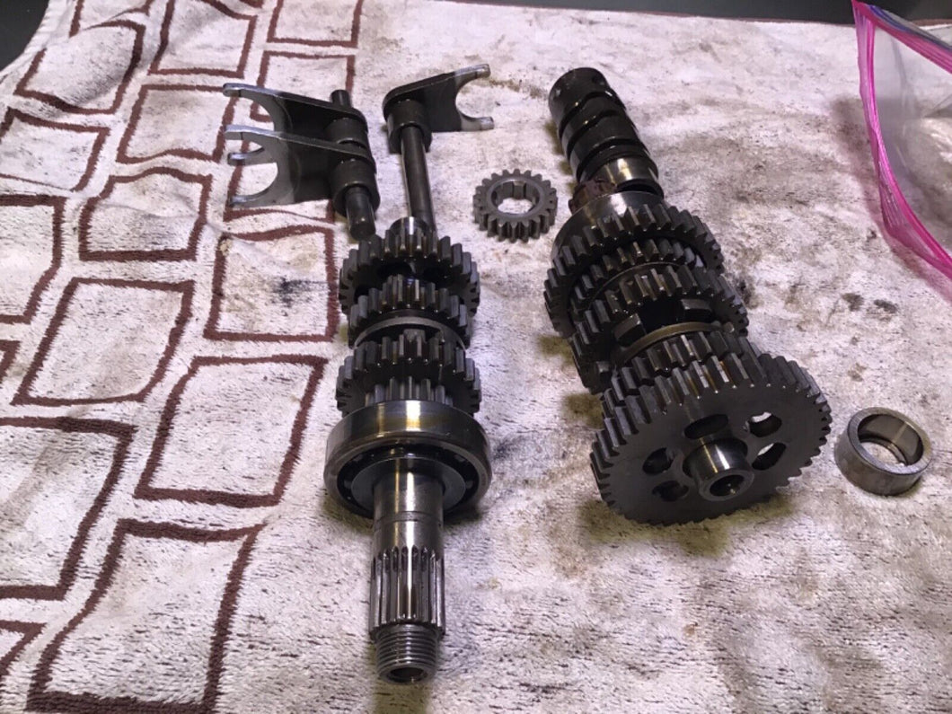 1978 Honda Hawk CB400T tranny transmission shift forks gears shift cam