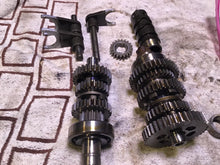 Load image into Gallery viewer, 1978 Honda Hawk CB400T tranny transmission shift forks gears shift cam
