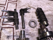 Load image into Gallery viewer, 1978 Honda Hawk CB400T tranny transmission shift forks gears shift cam

