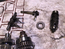 Load image into Gallery viewer, 1978 Honda Hawk CB400T tranny transmission shift forks gears shift cam
