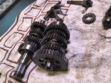 Load image into Gallery viewer, 1978 Honda Hawk CB400T tranny transmission shift forks gears shift cam
