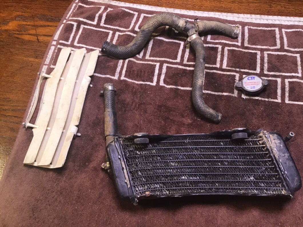 1993 Yamaha YZ250 Radiator rad hoses radiator cap hoses fin shroud