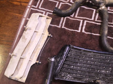 Load image into Gallery viewer, 1993 Yamaha YZ250 Radiator rad hoses radiator cap hoses fin shroud
