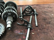Load image into Gallery viewer, 1974 Penton KTM Hare Scrambler 250 transmission gears shift forks tranny
