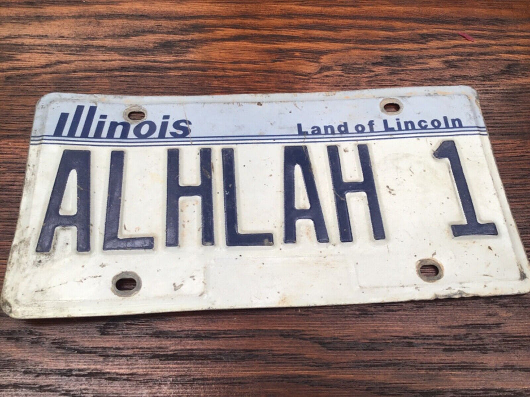 ILLINOIS 2002 license plates  Land of Lincoln ALHLAH 1