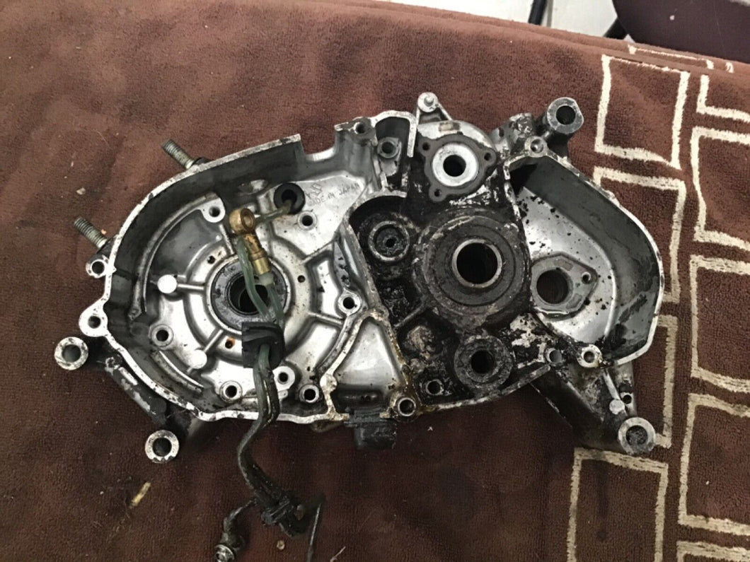 1974 Suzuki TS100 left crankcase Crank case oil lines