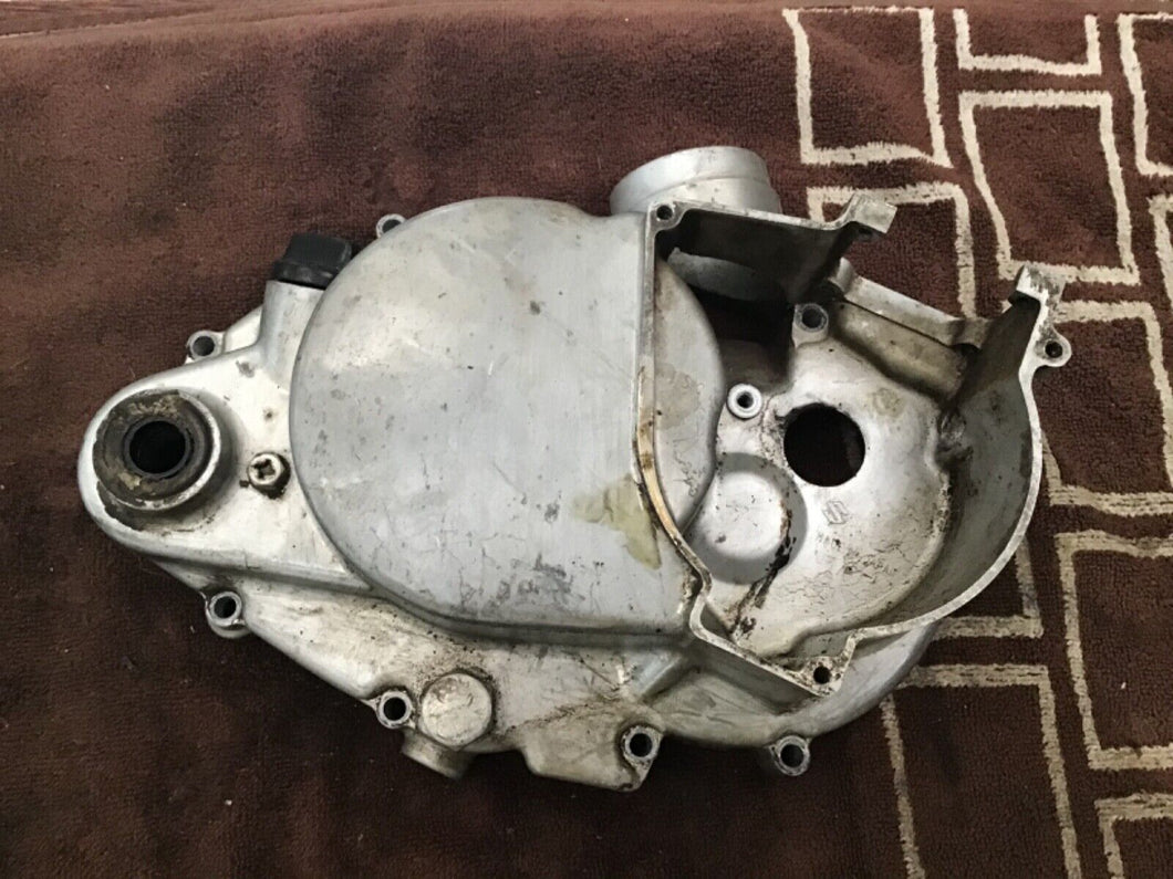 1974 Suzuki TS100 clutch cover drain plug right side cover
