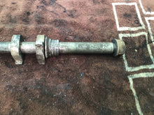 Load image into Gallery viewer, 1990 HONDA CR125R CR125 rear axle rear axle spacers chain adjuster hardware
