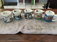Load image into Gallery viewer, Set of 5 commemorative Sea World of Cleveland Coffee Mug Tea Cup 3 3/4&quot; Tall
