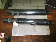 Load image into Gallery viewer, stock oem slip on mufflers harley touring exhaust roadglide flh electraglide 95+
