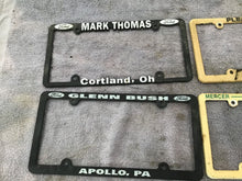Load image into Gallery viewer, 4 license plate frames from western pa / Cortland ohio
