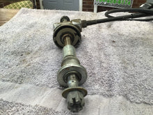 Load image into Gallery viewer, 1975 Suzuki GT250 front axle front axle spacers speedo gear speedometer cable
