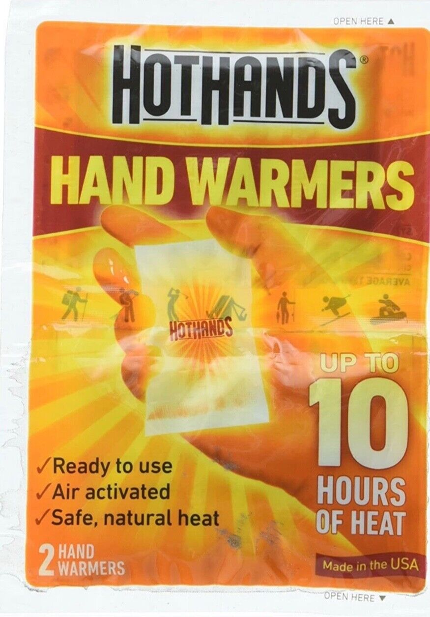 Hot Hands 2 Hand Warmers (2-pack) Set of 2 hand Warmer Packets - Up to 10 hours