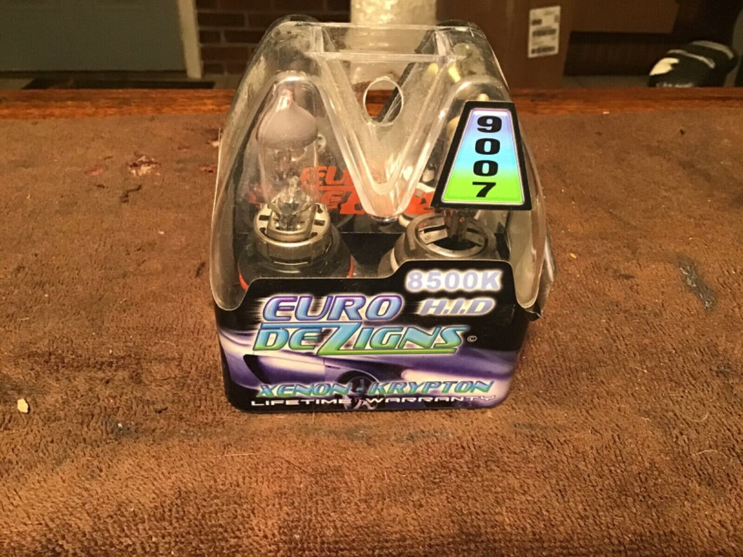 Euro Dezigns Xenon Krypton Size 9007 Light Bulbs 8500K H.I.D, NOS  Free Ship A2
