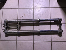 Load image into Gallery viewer, 1991 SUZUKI RM125 RM 125 front forks suspension triple tree front axle front end
