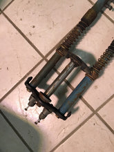 Load image into Gallery viewer, 1965 Yamaha YG1 YG1T  front forks triple tree front suspension steering stem
