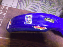 Load image into Gallery viewer, 2001 Yamaha YZ125 BLUE OEM FRONT WHEEL FENDER COWL FAIRING
