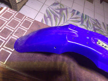 Load image into Gallery viewer, 2001 Yamaha YZ125 BLUE OEM FRONT WHEEL FENDER COWL FAIRING
