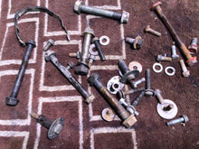 Load image into Gallery viewer, 1989 Honda Cr80r Cr80 misc chassis frame hardware mounts bolts OEM
