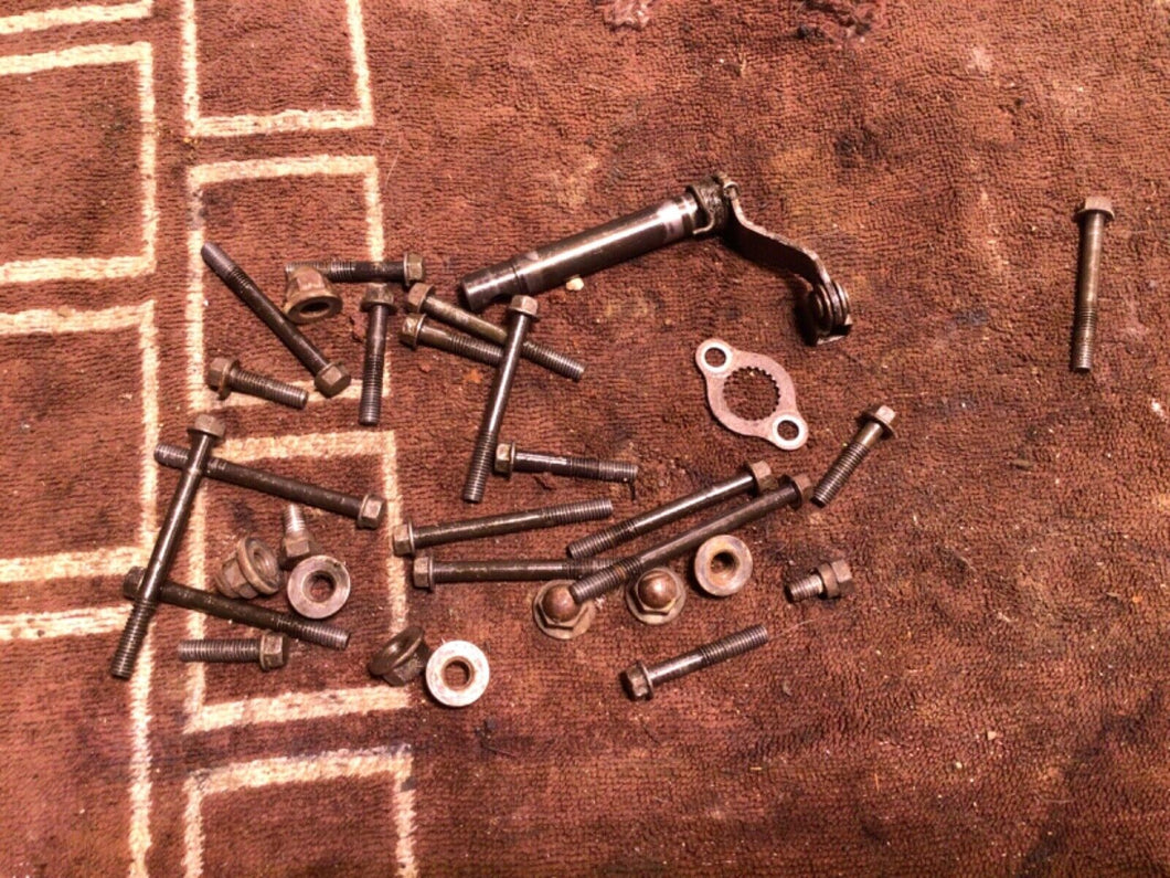 1989 Honda CR80R  CR80 misc engine hardware bolts clutch pivot rod