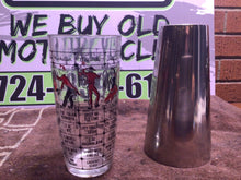Load image into Gallery viewer, VTG 2-Pc Bartender&#39;s Shaker Pint Bar Glass SS Cocktail and Mixed Drink Recipes
