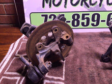Load image into Gallery viewer, 1986 SUZUKI LT230S LEFT FRONT WHEEL HUB SPINDLE KNUCKLE LT 230S 230E 1985-1993
