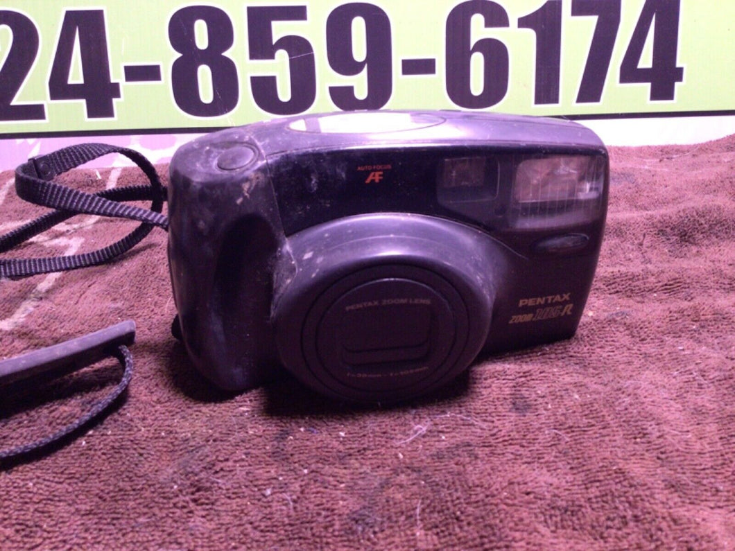 Pentax Zoom 105 R 35mm Film Point and Shoot Compact Camera - battery tested