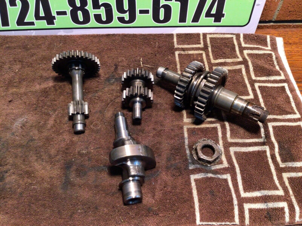 1999 Yamaha Warrior 350 Oem Transmission Tranny Gears Shafts Drums counter