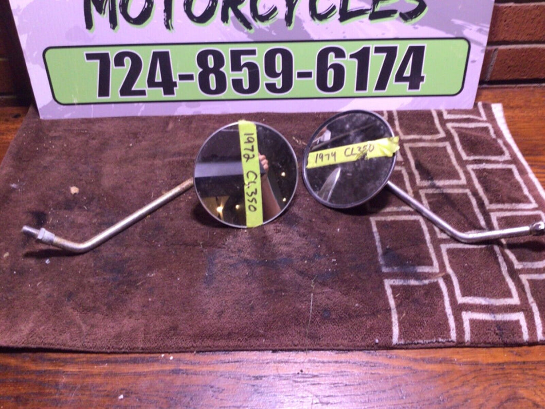 1972 Honda CL350 Scrambler OEM Left Right Mirror 88120-235-000