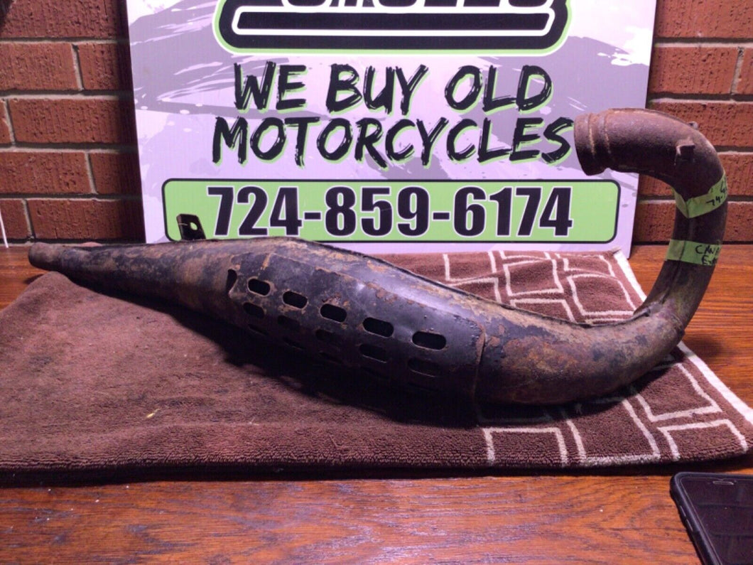 1974 1975 CAN AM TNT 125 175 Exhaust Pipe silencer muffler can Am Tnt 74 75