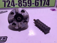 Load image into Gallery viewer, 1969 kawasaki g3tr bushmaster 90cc k455~ rear wheel hub w sprocket foot peg
