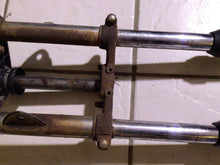 Load image into Gallery viewer, 1972 Suzuki TS90 Enduro 90cc Front Suspension Forks  For Parts triple tree head
