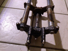 Load image into Gallery viewer, 1972 Suzuki TS90 Enduro 90cc Front Suspension Forks  For Parts triple tree head
