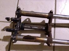 Load image into Gallery viewer, 1972 Suzuki TS90 Enduro 90cc Front Suspension Forks  For Parts triple tree head
