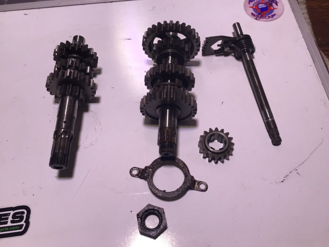 1978 78 Suzuki SP 370 SP370 transmission gears tranny shift shaft