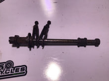 Load image into Gallery viewer, 1978 78 Suzuki SP 370 SP370 rear axle chain adjusters spacers rear axle bolt
