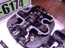 Load image into Gallery viewer, 1978 SUZUKI SP370 SP 370 CYLINDER HEAD + GOOD VALVES + Guides Tensioner Cam
