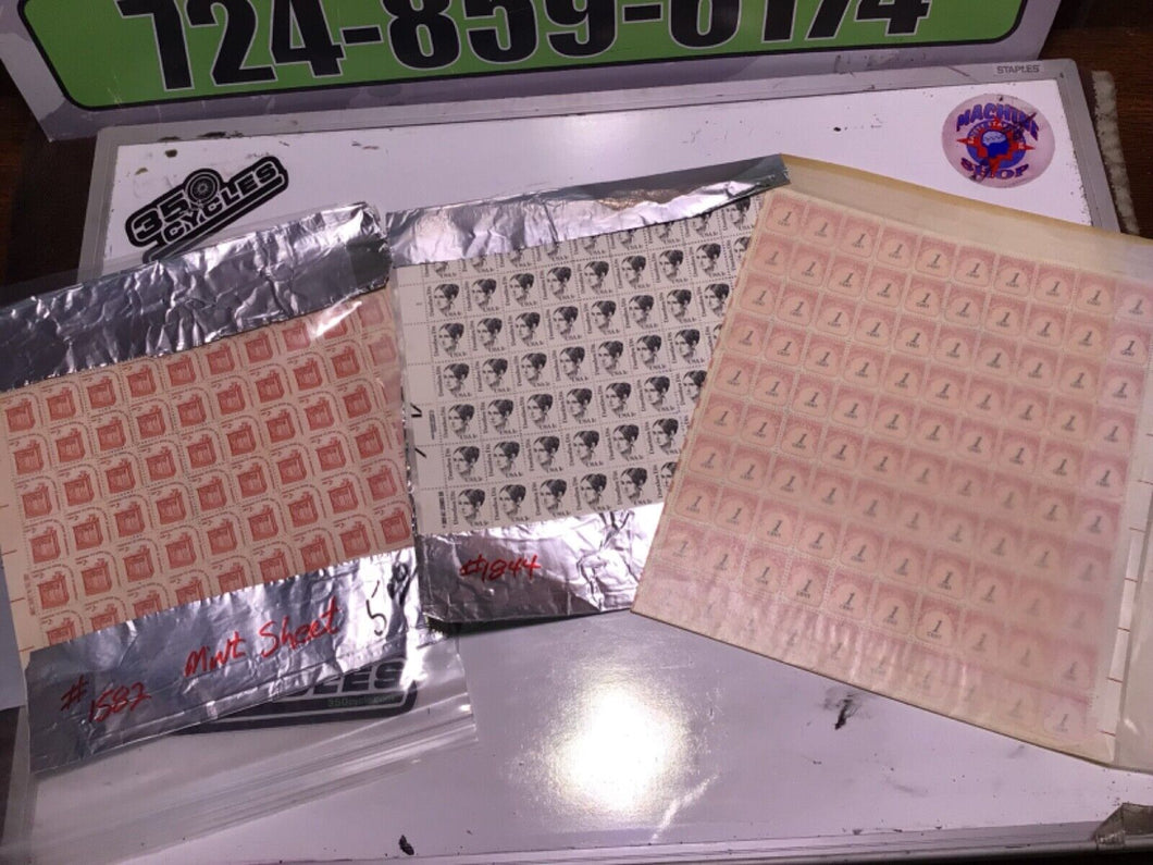 Scott 1844 - 1983 Dorothea Dix Full Sheet of 100 US 1¢ Stamps MHN