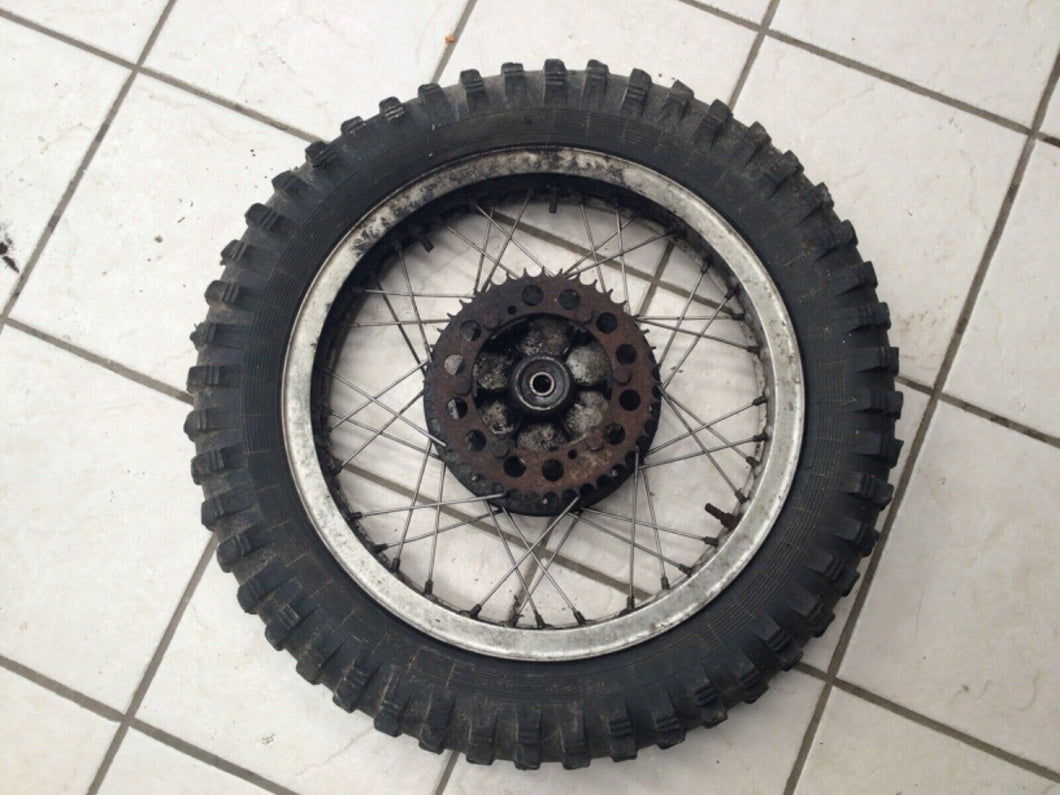 1971 OSSA PIONEER 250 Rear Wheel Hub Rim Assembly  18in