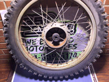 Load image into Gallery viewer, 1973 Beta Premier 125 rear wheel hub brake drum wheel spokes rusty
