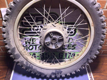 Load image into Gallery viewer, 1973 Beta Premier 125 rear wheel hub brake drum wheel spokes rusty
