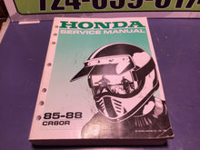 Load image into Gallery viewer, GENUINE 1985-88 Honda CR80R Factory Service Repair Shop Manual Book 61GC405 NOS
