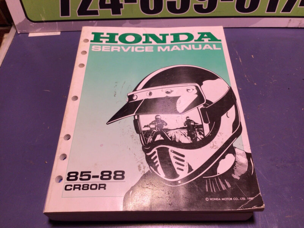 GENUINE 1985-88 Honda CR80R Factory Service Repair Shop Manual Book 61GC405 NOS